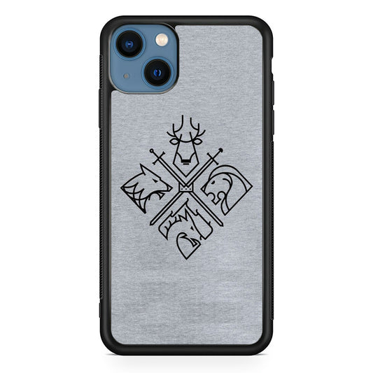 Game Of Thrones Valar Morghulis Grey Jeans Emblem iPhone 14 Plus Case