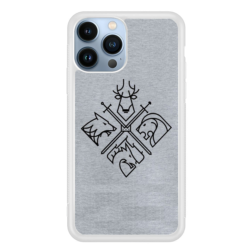 Game Of Thrones Valar Morghulis Grey Jeans Emblem iPhone 15 Pro Case