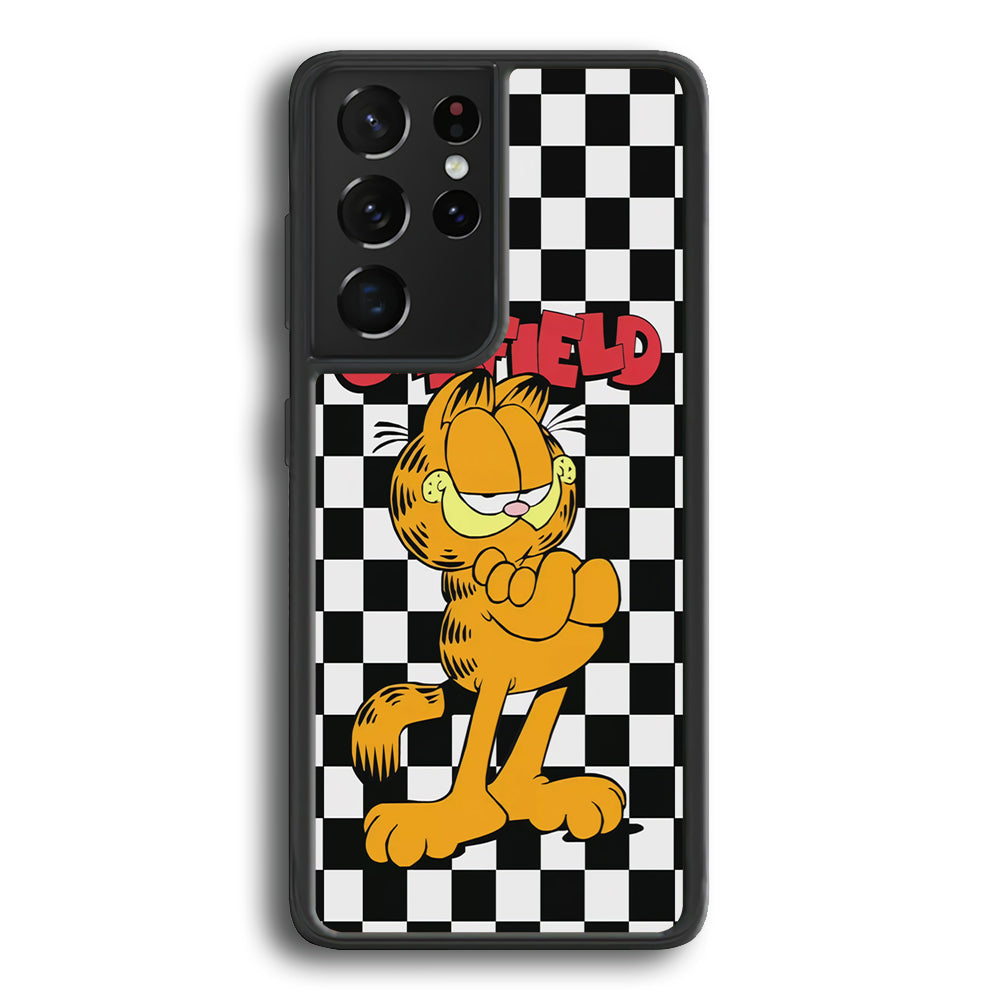 Garfield Cube Black Nad White  Samsung Galaxy S22 Ultra Case - Ezzystore