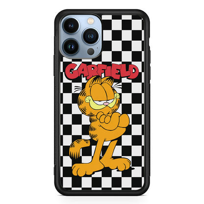 Garfield Cube Black Nad White iPhone 14 Pro Case