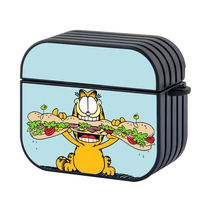 Garfield Lunch Sandwich Hard Plastic Case Cover For Apple Airpods 3
