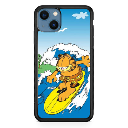 Garfield Surfing iPhone 15 Plus Case