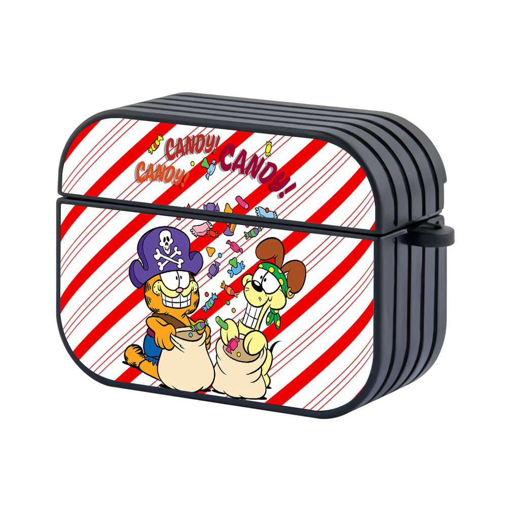 Garfield The Candy Pirates Hard Plastic Case Cover For Apple Airpods Pro