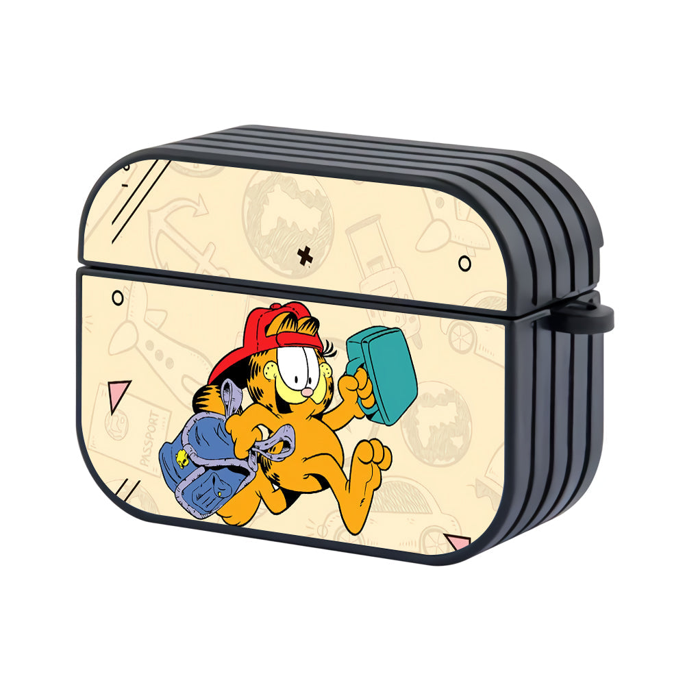 Garfield Traveling Momment Hard Plastic Case Cover For Apple Airpods Pro 2 - Ezzystore