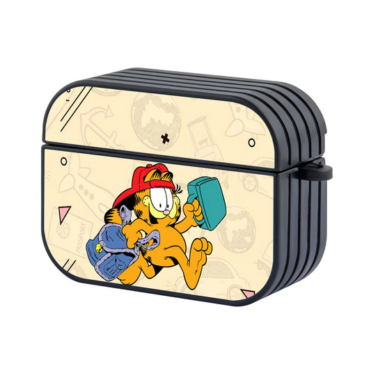 Garfield Traveling Momment Hard Plastic Case Cover For Apple Airpods Pro 2 - Ezzystore