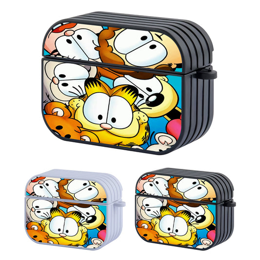 Garfield With Family Hard Plastic Case Cover For Apple Airpods Pro