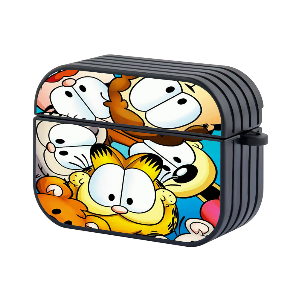 Garfield With Family Hard Plastic Case Cover For Apple Airpods Pro