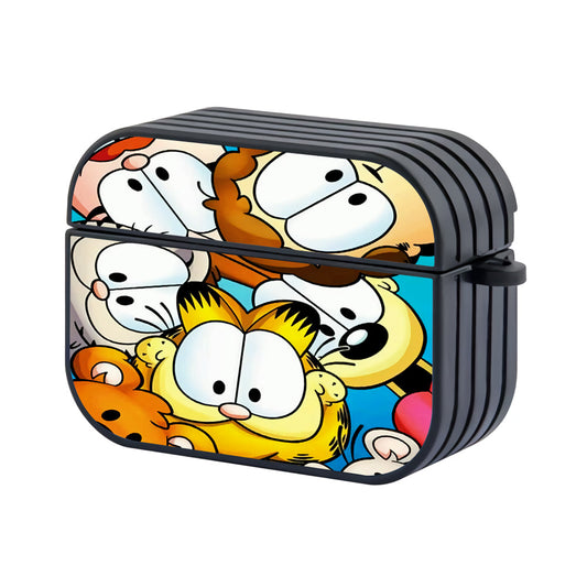 Garfield With Family Hard Plastic Case Cover For Apple Airpods Pro 2 - Ezzystore