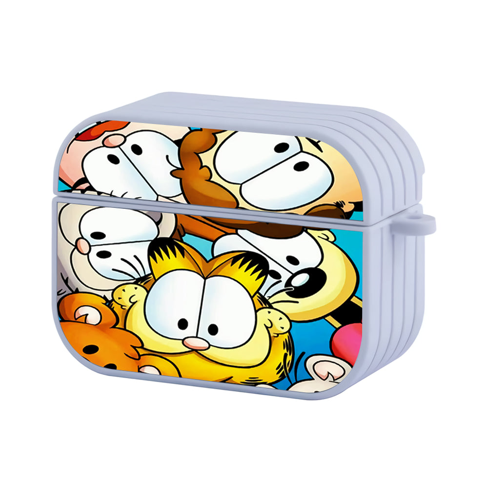 Garfield With Family Hard Plastic Case Cover For Apple Airpods Pro