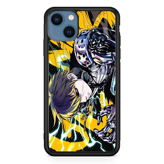 Genos One Punch Man Battle Mode iPhone 15 Plus Case