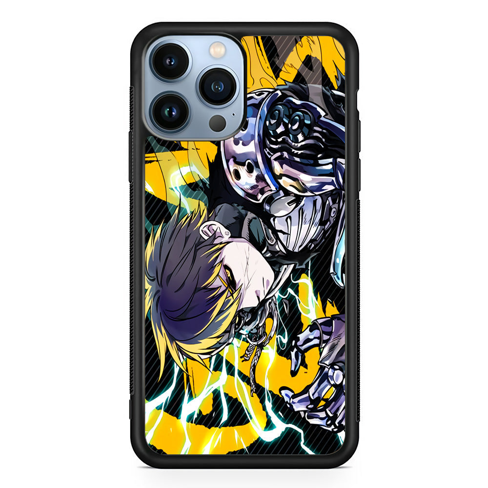 Genos One Punch Man Battle Mode iPhone 15 Pro Max Case