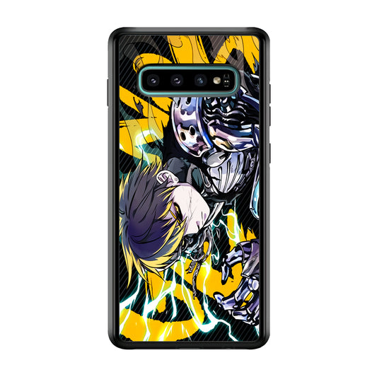 Genos One Punch Man Battle Mode Samsung Galaxy S10 Plus Case