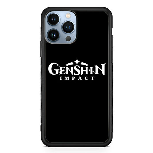 Genshin Impact Logo Black iPhone 14 Pro Max Case