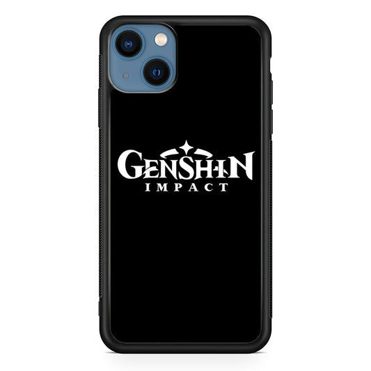 Genshin Impact Logo Black iPhone 14 Plus Case