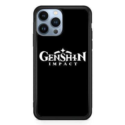 Genshin Impact Logo Black iPhone 15 Pro Case