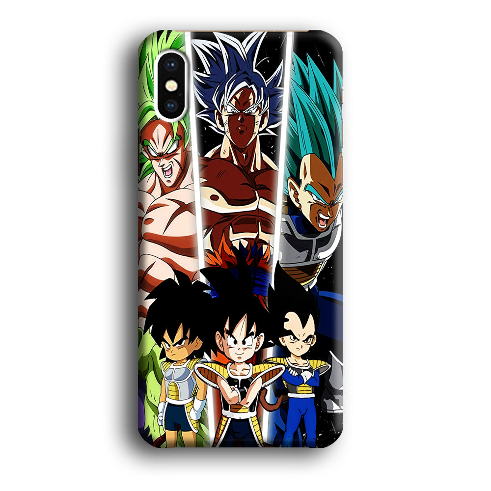 Goku And Brother Transformation iPhone XS Case