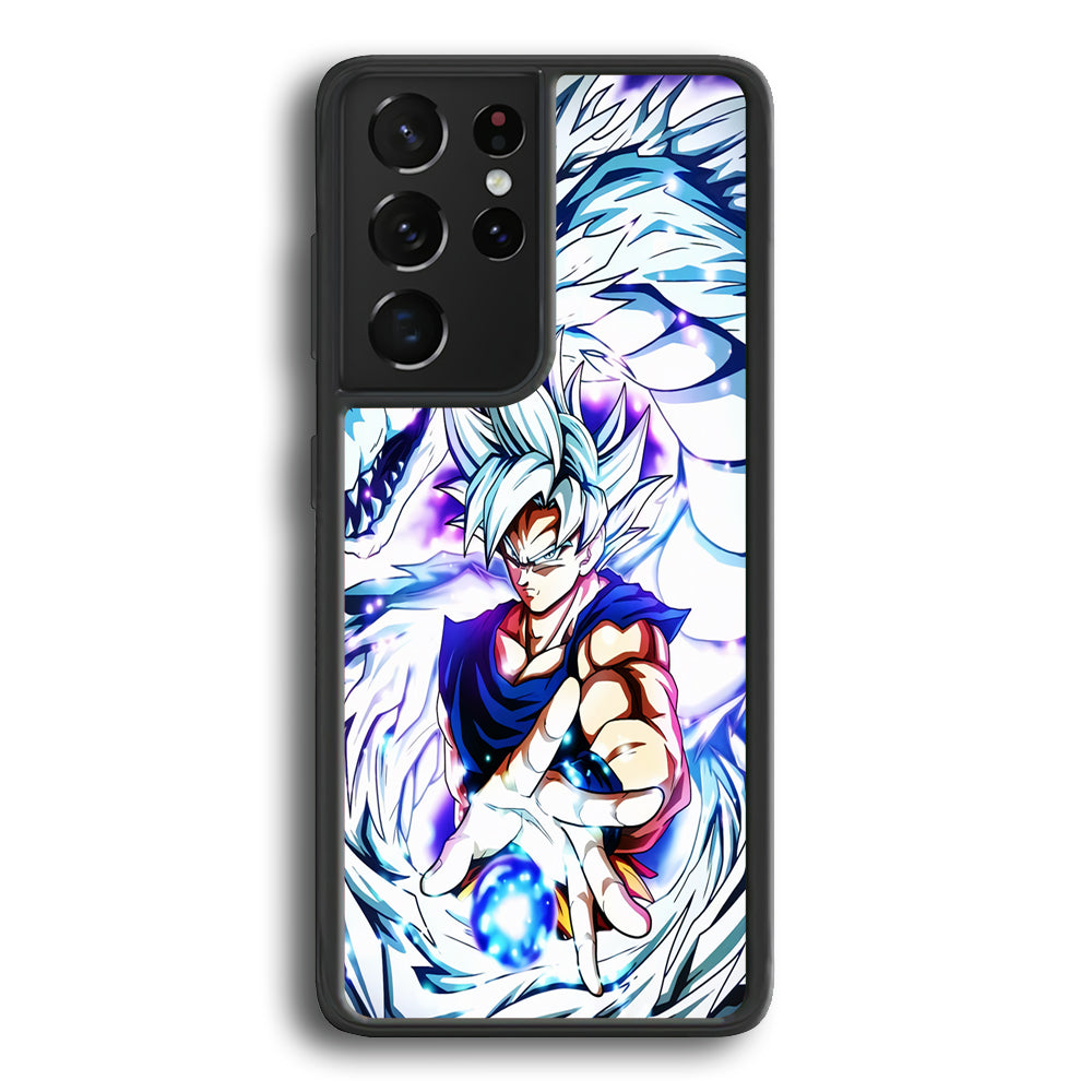 Goku White Dragon Samsung Galaxy S23 Ultra Case - Ezzystore