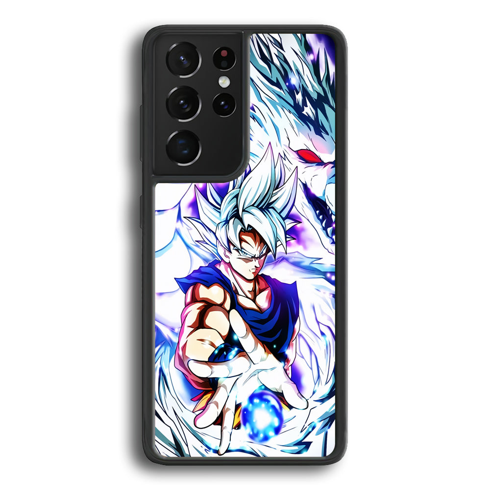 Goku X White Dragon Samsung Galaxy S21 Ultra Case