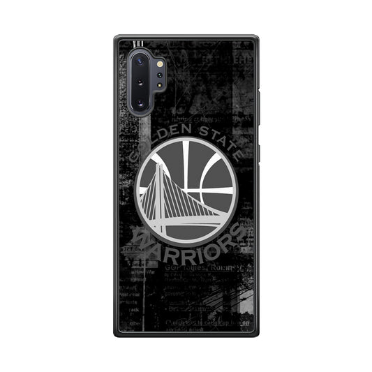 Golden State Warriors Grey Word Abstract Samsung Galaxy Note 10 Plus Case