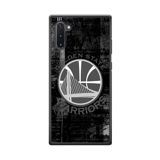 Golden State Warriors Grey Word Abstract Samsung Galaxy Note 10 Case