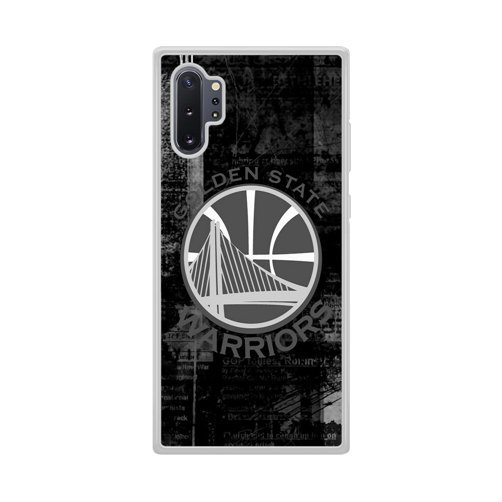 Golden State Warriors Grey Word Abstract Samsung Galaxy Note 10 Plus Case