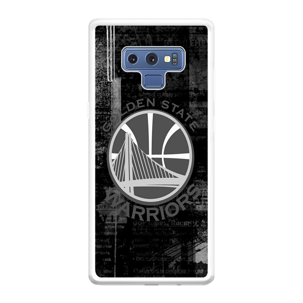 Golden State Warriors Grey Word Abstract Samsung Galaxy Note 9 Case