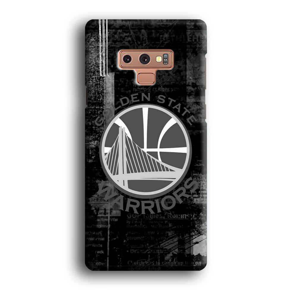 Golden State Warriors Grey Word Abstract Samsung Galaxy Note 9 Case