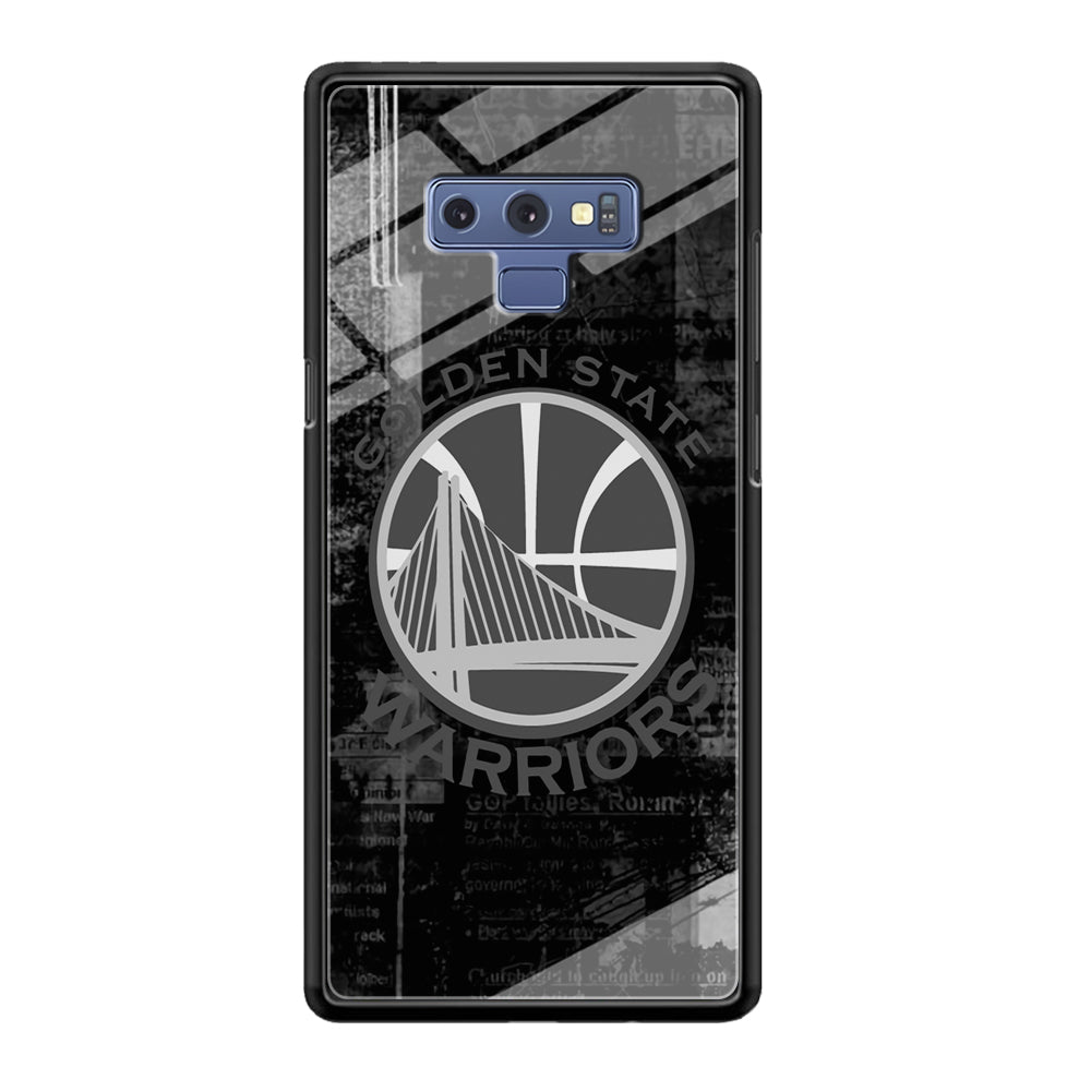 Golden State Warriors Grey Word Abstract Samsung Galaxy Note 9 Case