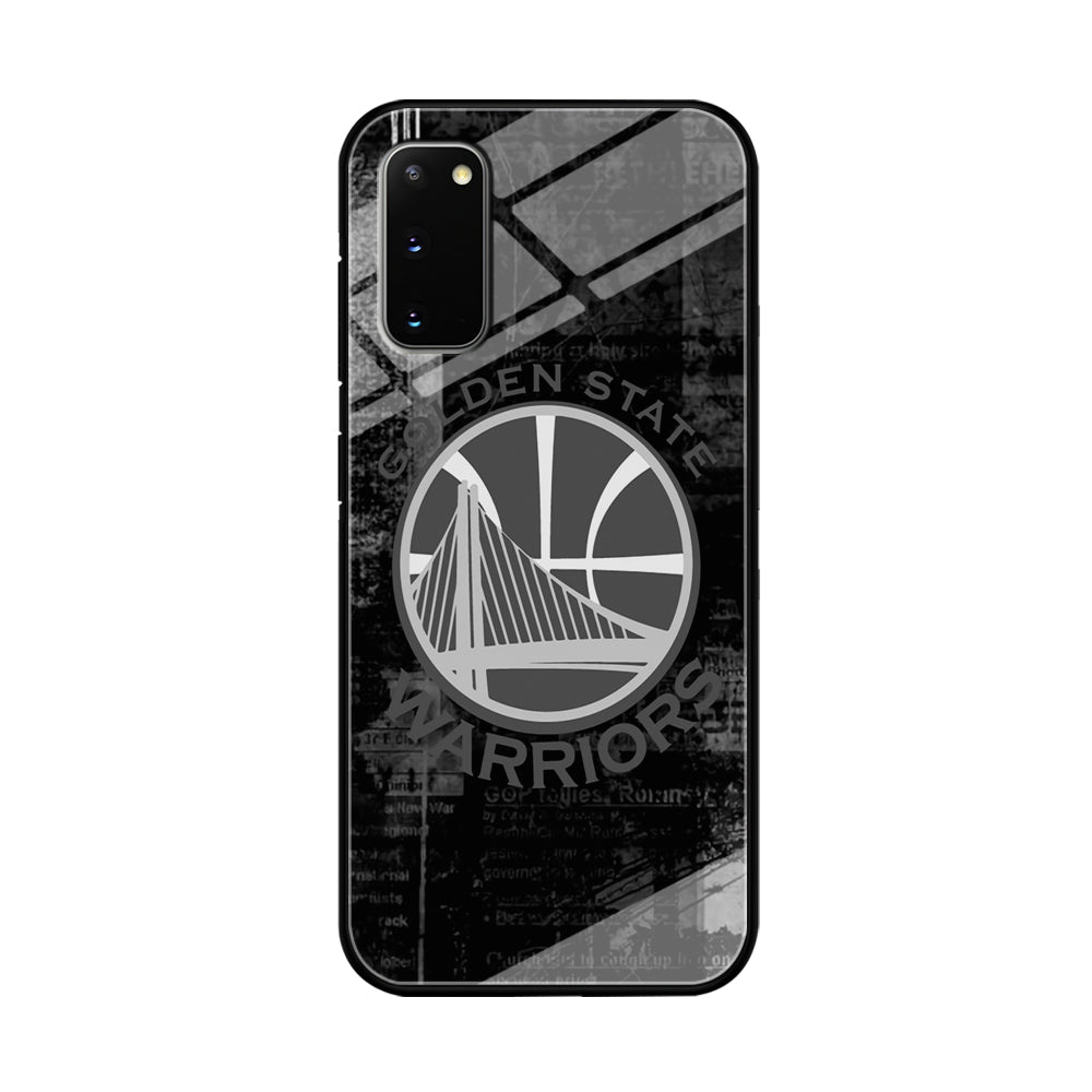 Golden State Warriors Grey Word Abstract Samsung Galaxy S20 Case