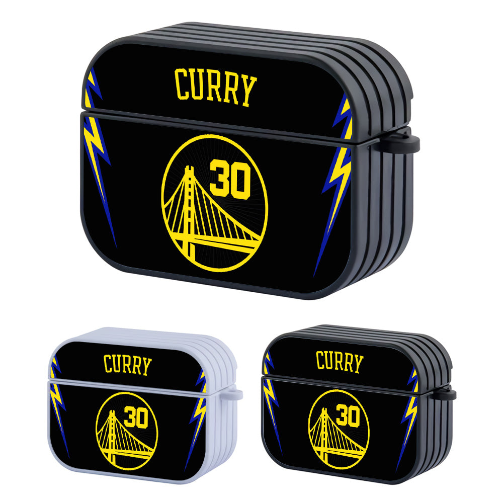 Golden State Warriors Stephen Curry Jersey and Number Hard Plastic Case Cover For Apple Airpods Pro