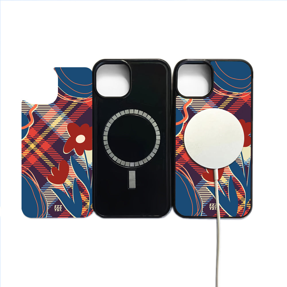 Grasped Tablecloth Dark Purple Magsafe iPhone Case