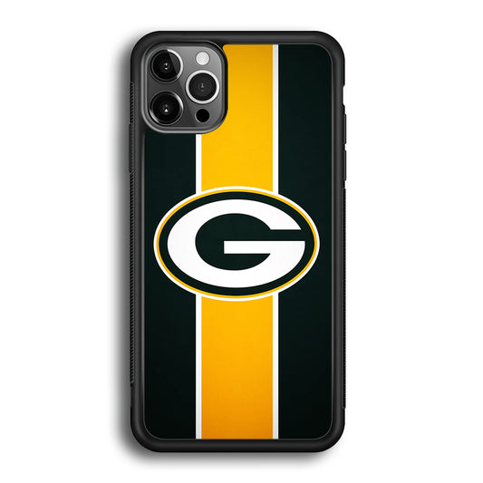 Green Bay Packers Yellow Stripe iPhone 12 Pro Max Case