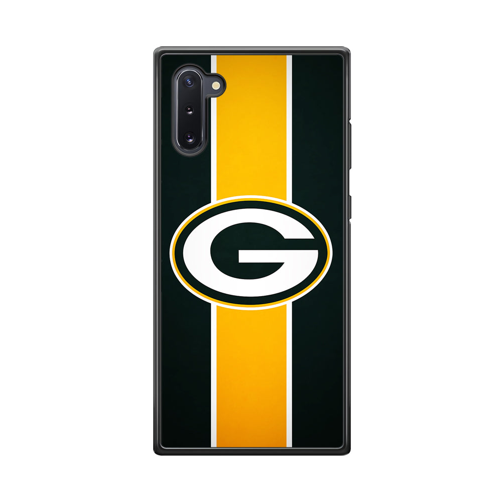 Green Bay Packers Yellow Stripe Samsung Galaxy Note 10 Case