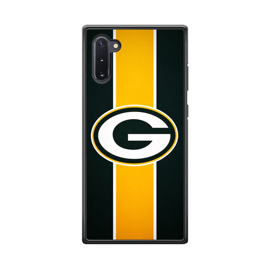 Green Bay Packers Yellow Stripe Samsung Galaxy Note 10 Case