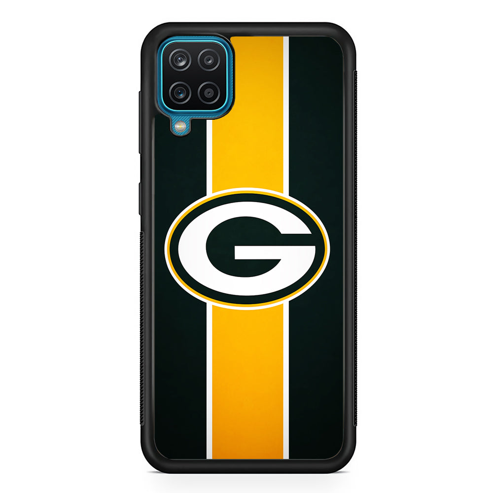Green Bay Packers Yellow Stripe Samsung Galaxy A12 Case