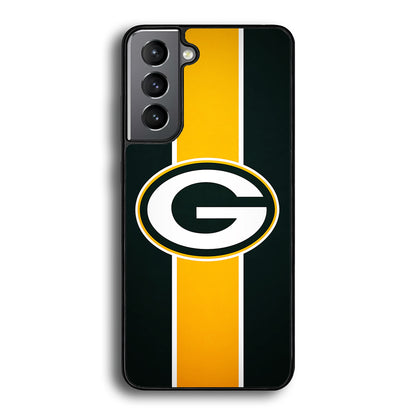 Green Bay Packers Yellow Stripe Samsung Galaxy S21 Case