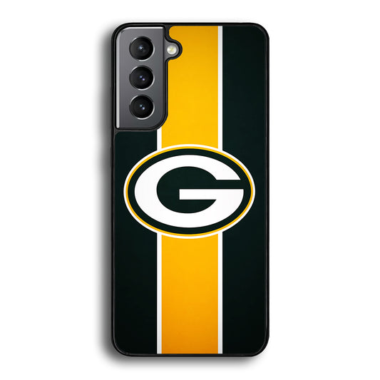 Green Bay Packers Yellow Stripe Samsung Galaxy S21 Case