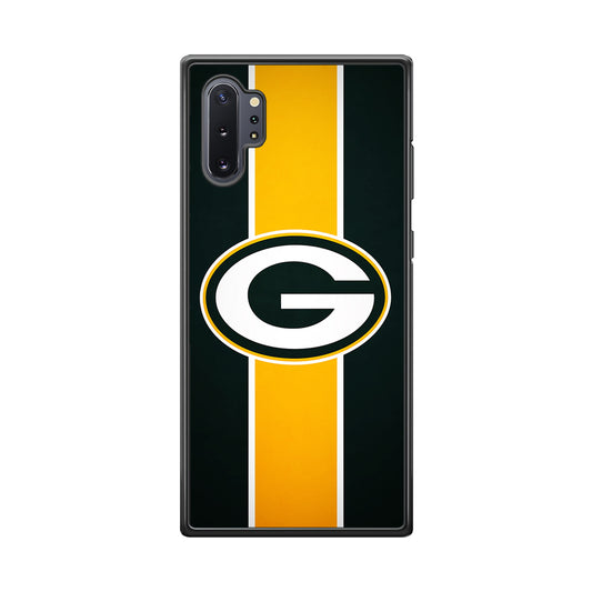 Green Bay Packers Yellow Stripe Samsung Galaxy Note 10 Plus Case