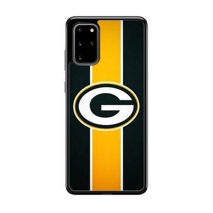 Green Bay Packers Yellow Stripe Samsung Galaxy S20 Plus Case