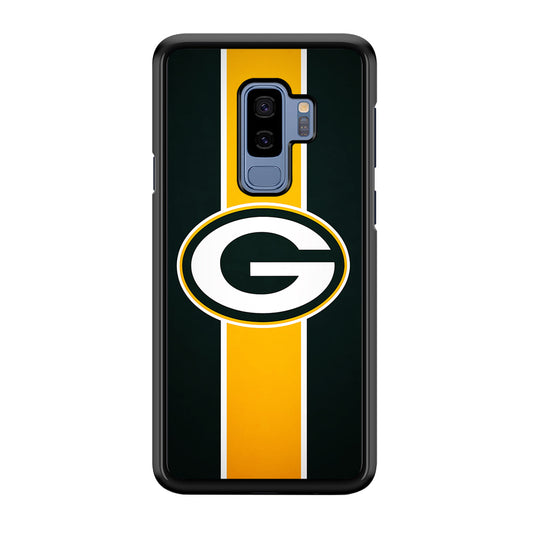 Green Bay Packers Yellow Stripe Samsung Galaxy S9 Plus Case