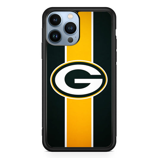 Green Bay Packers Yellow Stripe iPhone 13 Pro Max Case