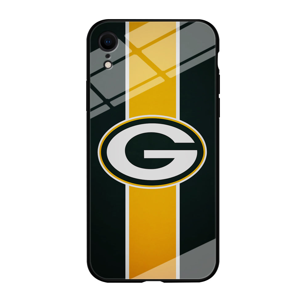 Green Bay Packers Yellow Stripe iPhone XR Case