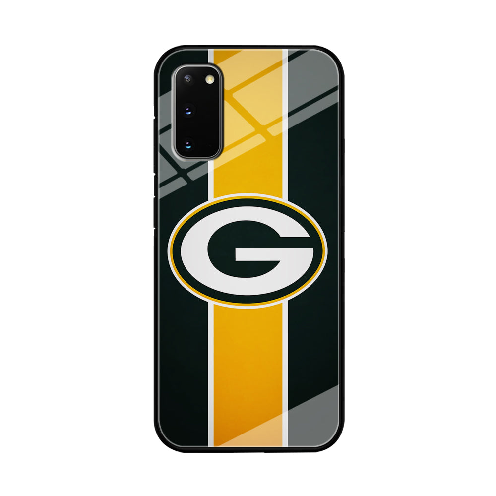 Green Bay Packers Yellow Stripe Samsung Galaxy S20 Case