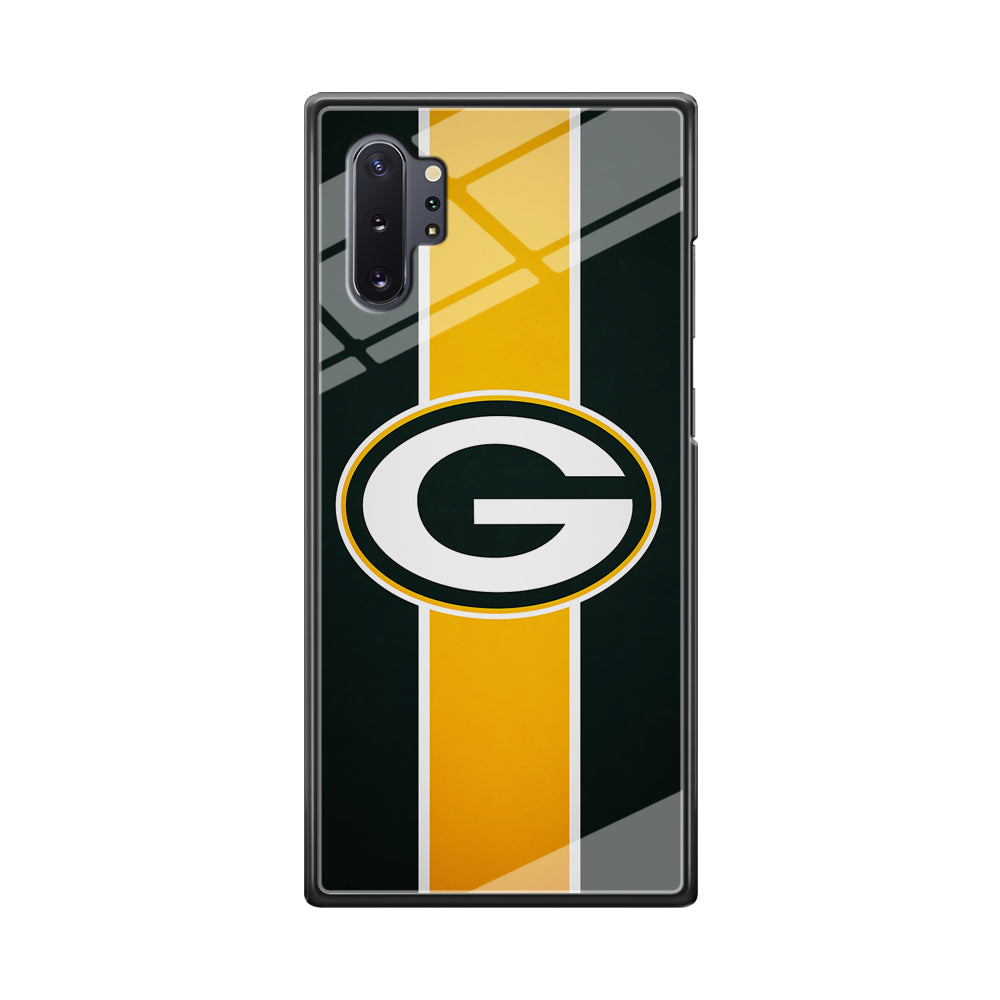 Green Bay Packers Yellow Stripe Samsung Galaxy Note 10 Plus Case