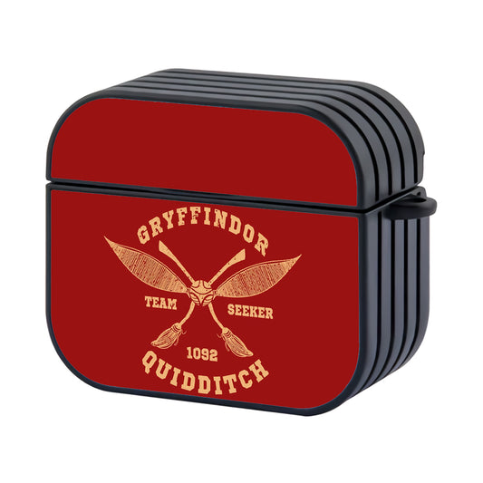 Gryffindor Quidditch Team Hard Plastic Case Cover For Apple Airpods 3 - Ezzystore
