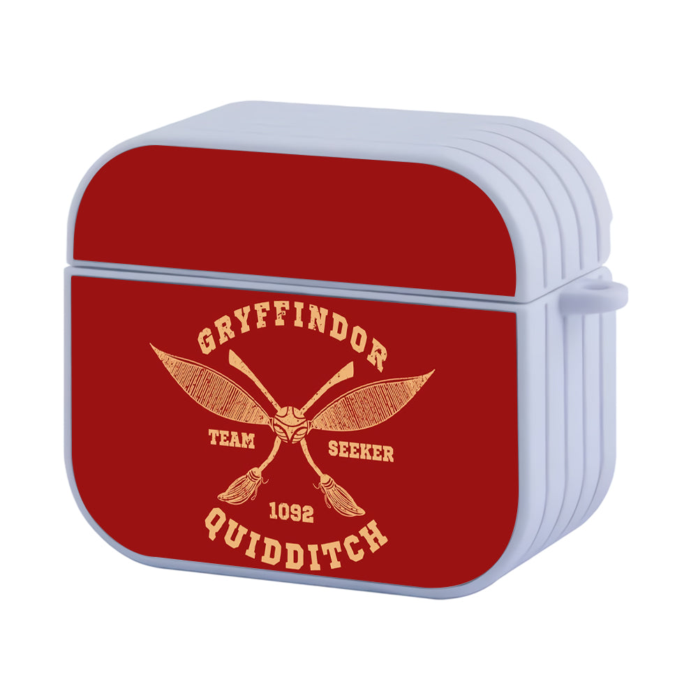 Gryffindor Quidditch Team Hard Plastic Case Cover For Apple Airpods 3