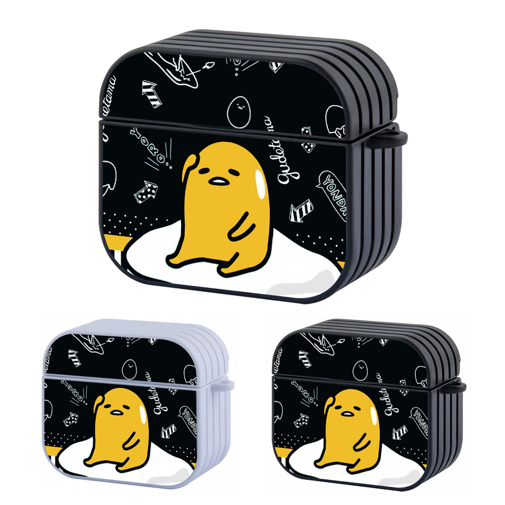 Gudetama Aesthetic Hard Plastic Case Cover For Apple Airpods 3