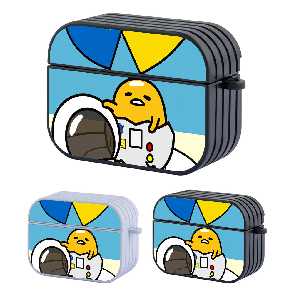 Gudetama Astrounaut Mode Hard Plastic Case Cover For Apple Airpods Pro