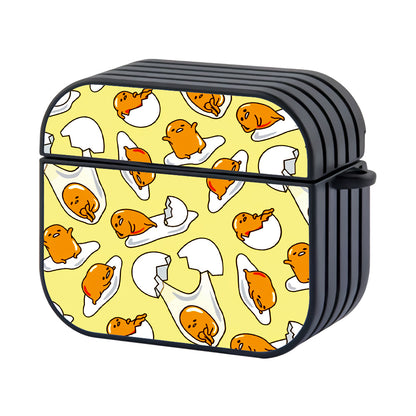 Gudetama Cracked Eggs Doodle Hard Plastic Case Cover For Apple Airpods 3