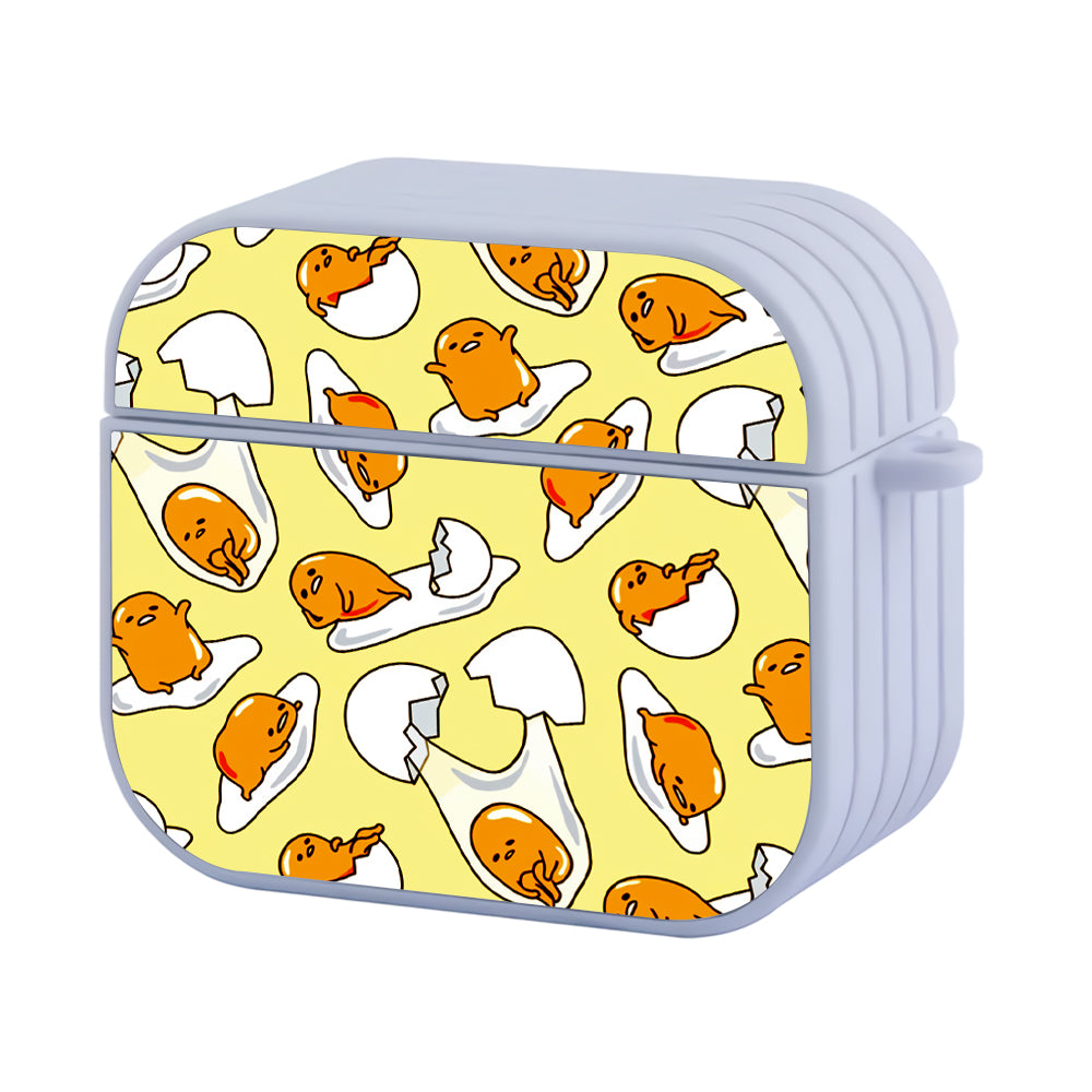 Gudetama Cracked Eggs Doodle Hard Plastic Case Cover For Apple Airpods 3